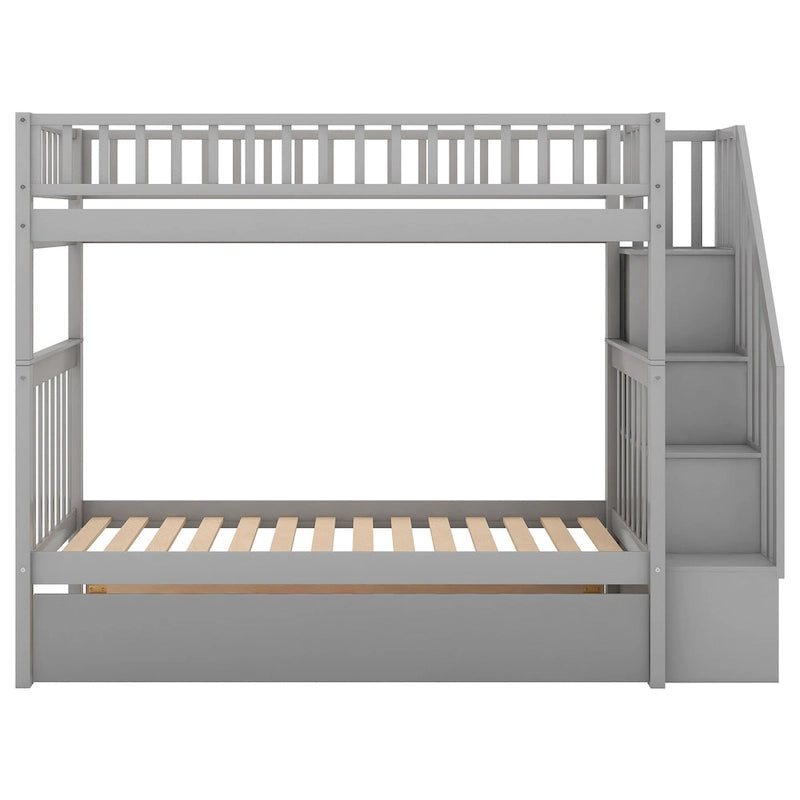 Bunk Bed with Trundle and Storage