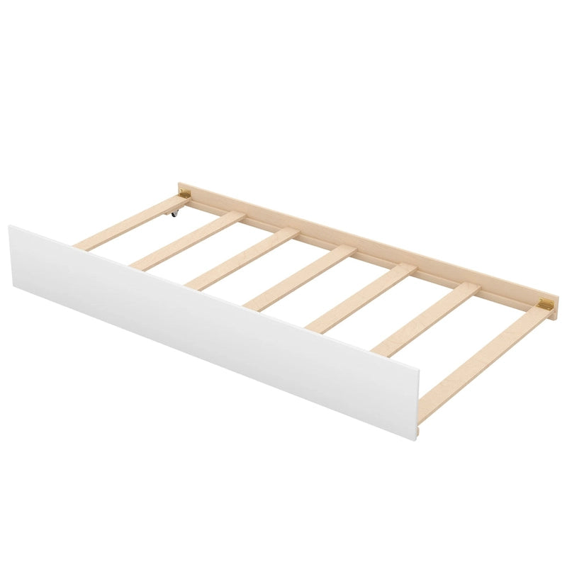Twin Over Twin Bunk Bed with Trundle and Storage