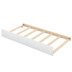 Twin Over Twin Bunk Bed with Trundle and Storage